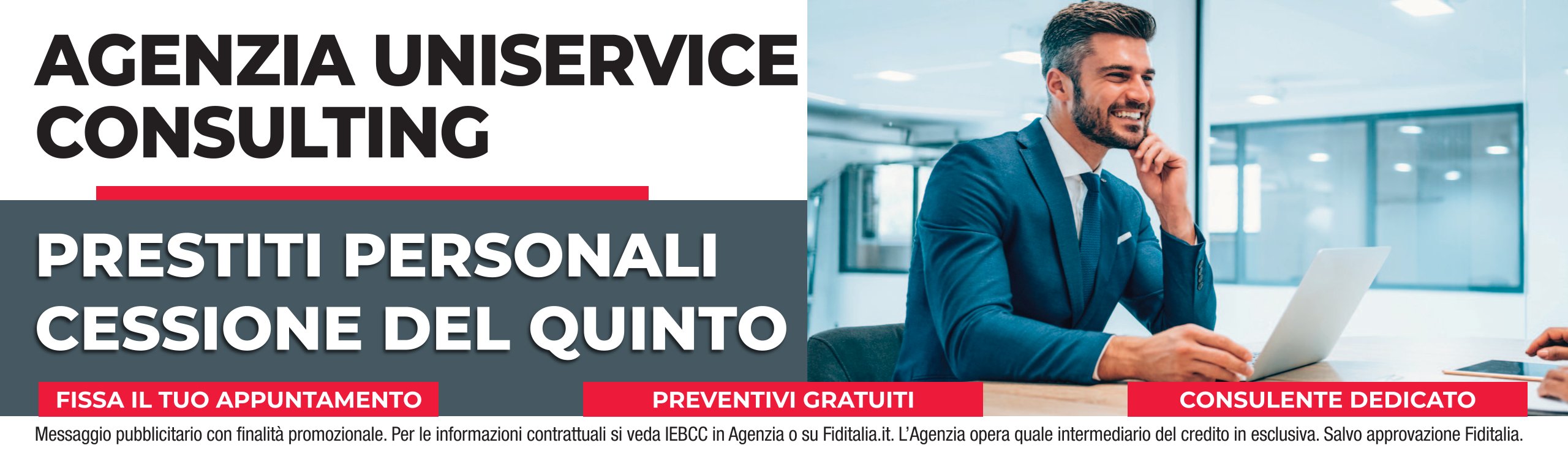 Contatti Agenzia Uniservice Consulting S.r.l. filiali Fiditalia - Prestiti personali, Cessione del quinto